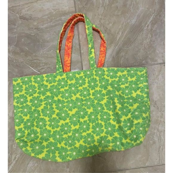 Urban Outfitters Lucky Printed Terrycloth Reversible Tote Bag - Picture 5 of 6